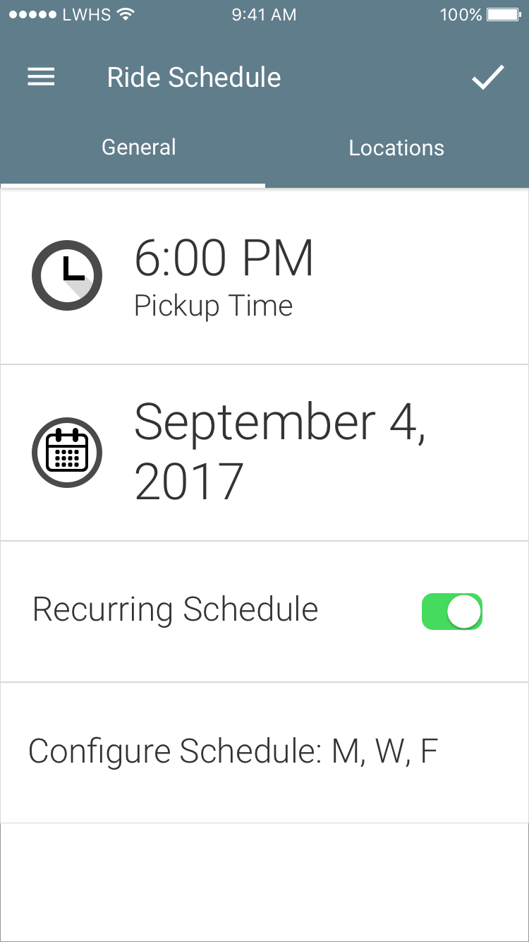 Uber Scheduler screenshot Kevin Hou project general usage