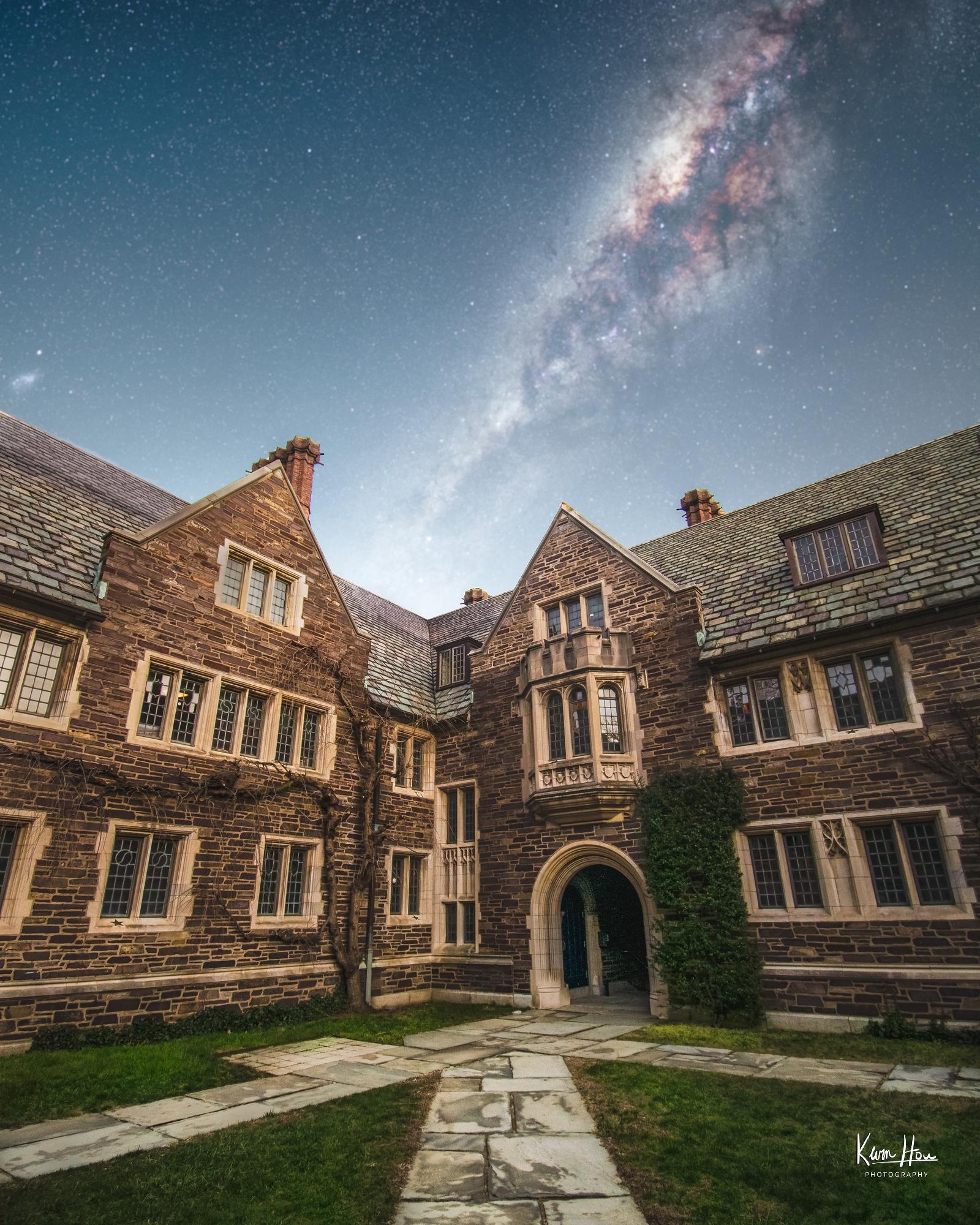 1903 Courtyard Milky Way Wide Angle