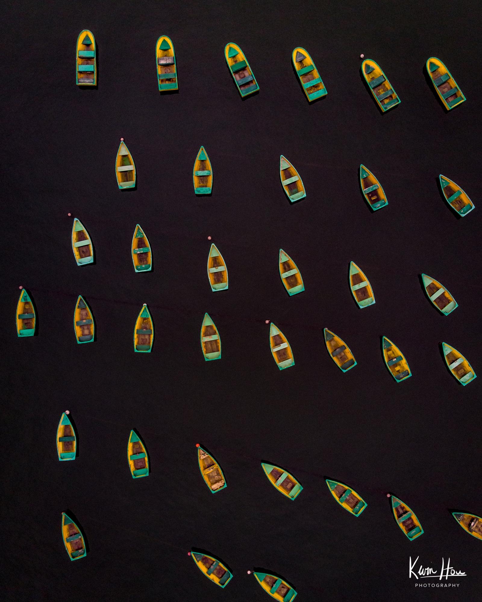 Boats Top Down Drone