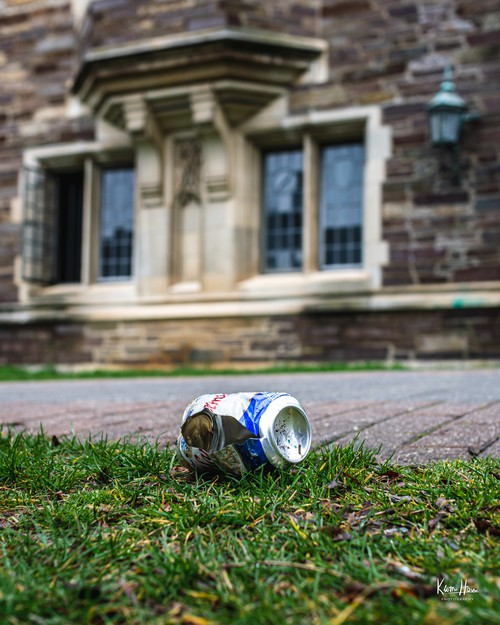 Broken Beer Can During Covid-19 Evacuation of Princeton