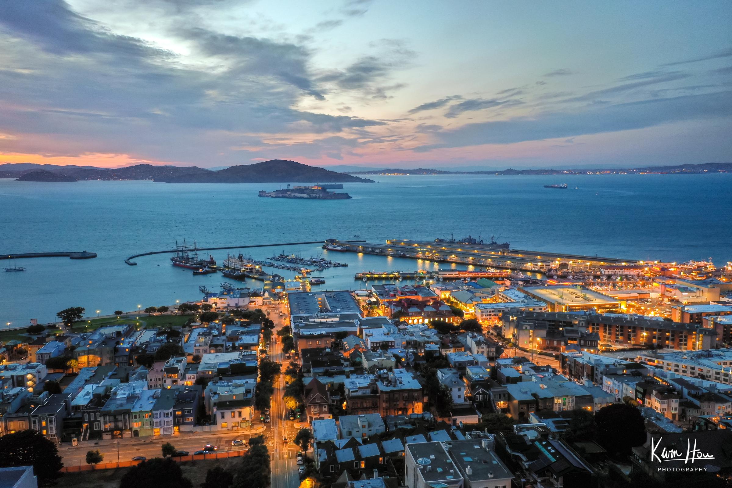 Fisherman's Wharf San Francisco at Blue Hour - Horizontal