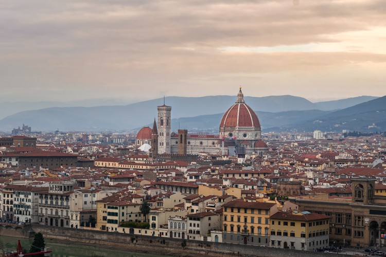 Florence View from Piazzale Michelangelo at Sunset
