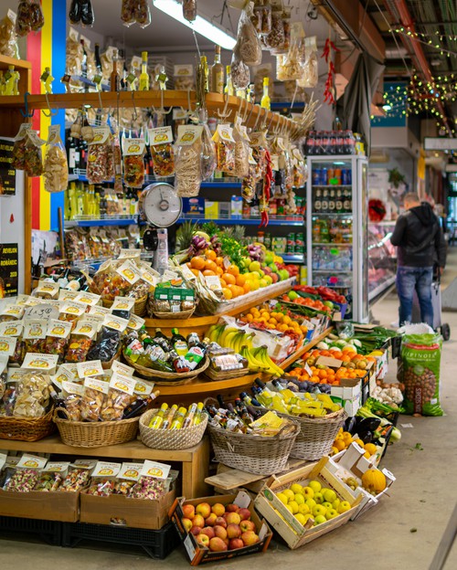 Fruit Market Stand in Florence, Italy