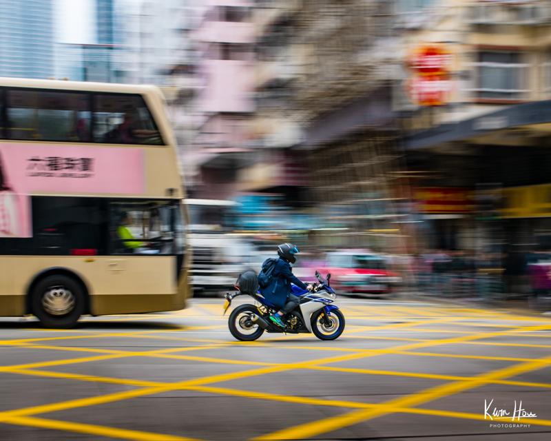 Hong Kong Motorbike Motion Blur (Horizontal)