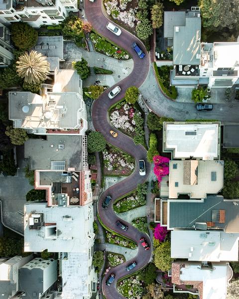 Lombard Street Drone