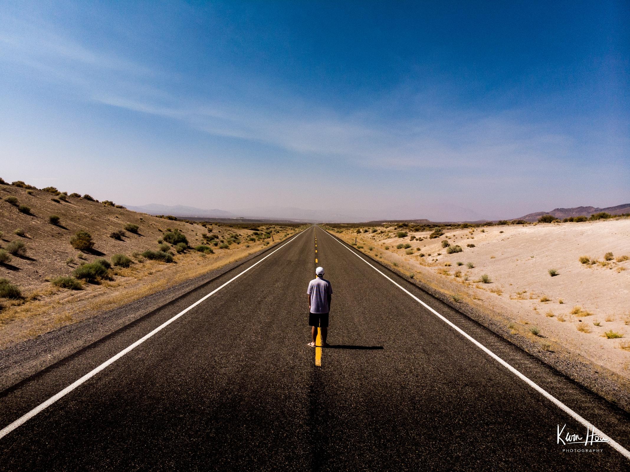 Loneliest Road Horizontal Looking Down Road