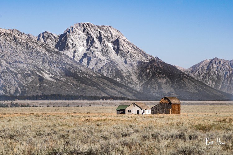 Lonely Barn at the Base of Grand Tetons