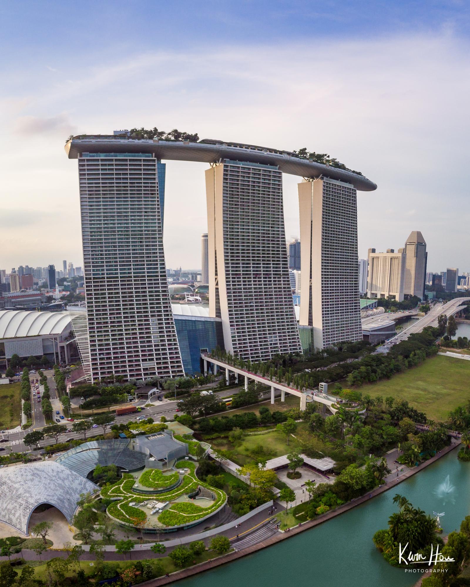 Marina Bay Sands Drone (Vertical)