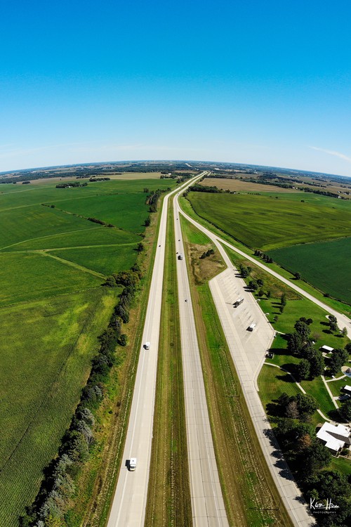 Minnesota Highway Drone Vertical