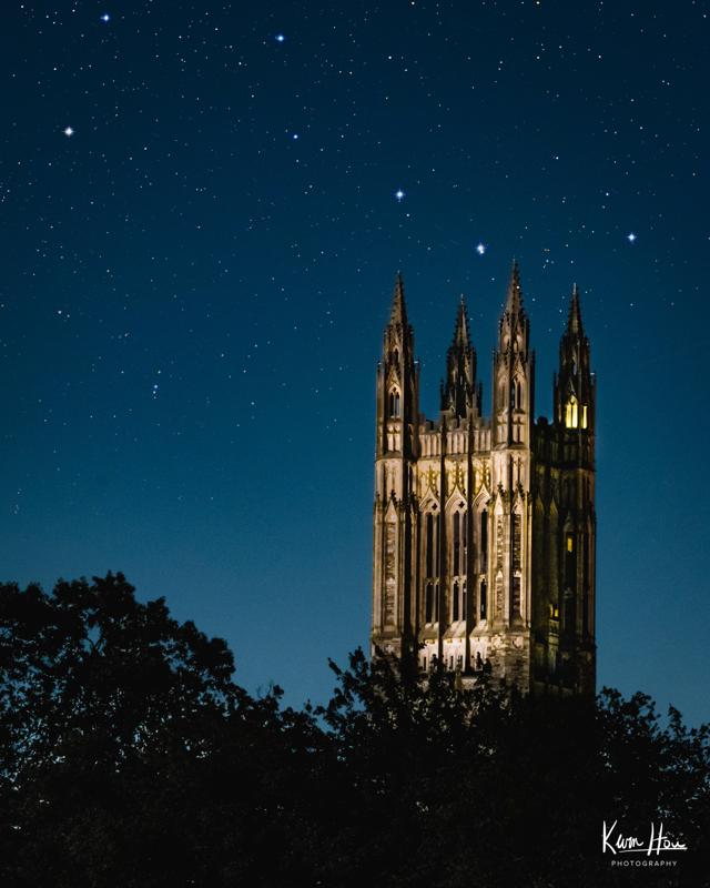 Princeton Graduate College at Night Stars
