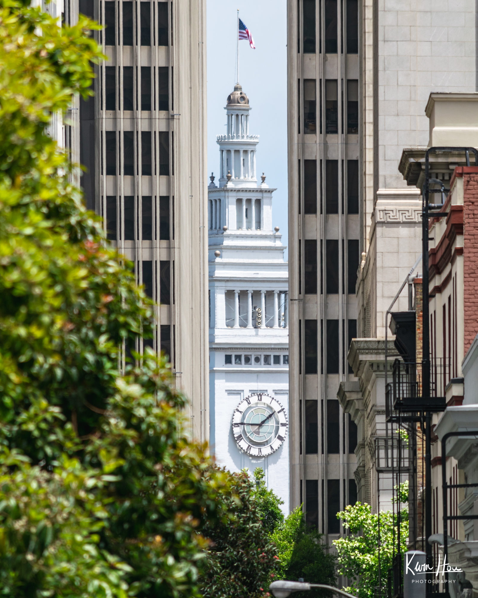 San Francisco Ferry Building Through Buildings