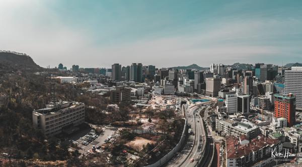 Seoul, Korea Drone Panorama