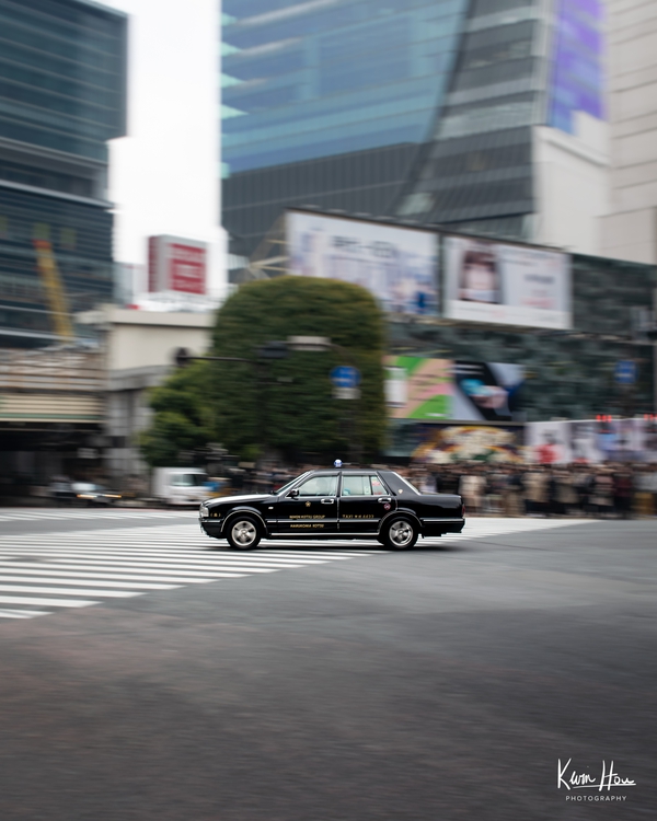 Shibuya Taxi Motion Blur