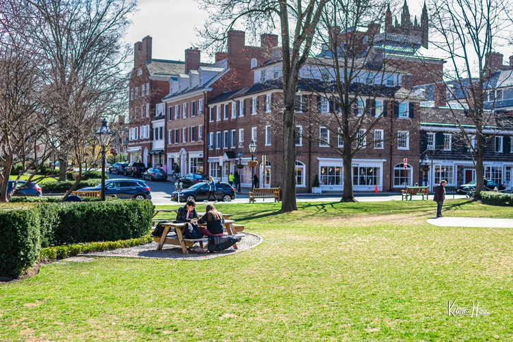 Students Studying in Palmer Square
