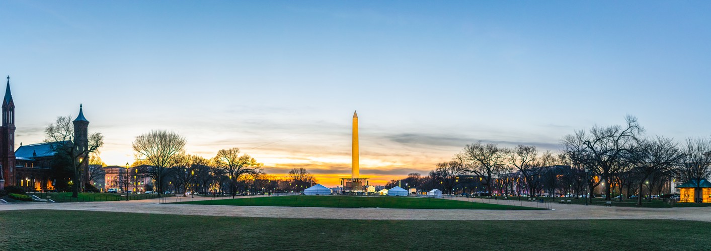 Washington Monument Sunset Panorama