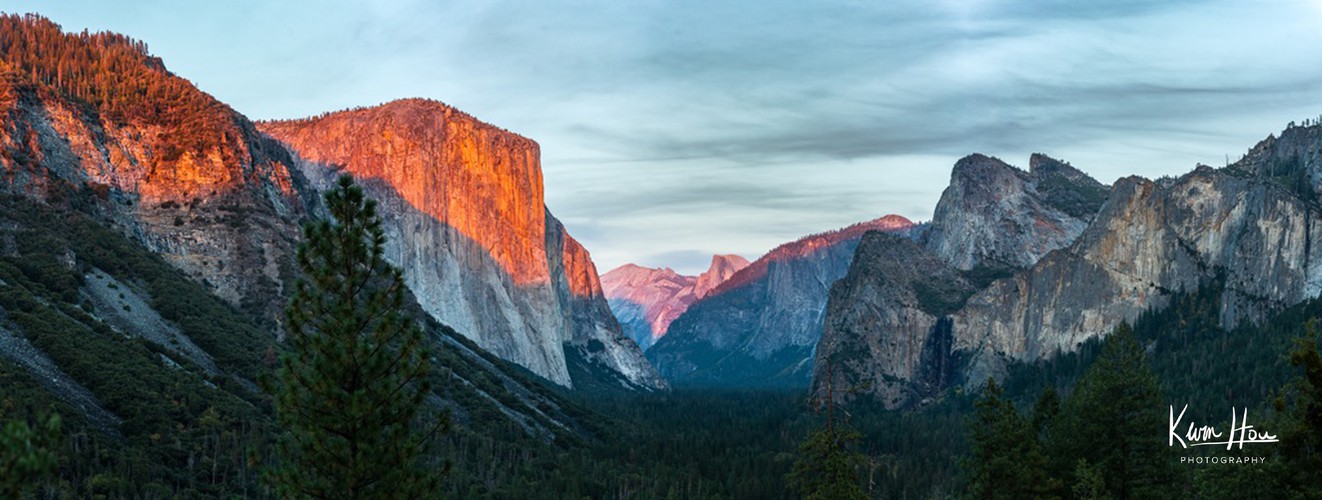 Yosemite Valley Red Veil Panorama