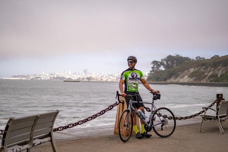Rohan Cycling Shot San Francisco Skyline