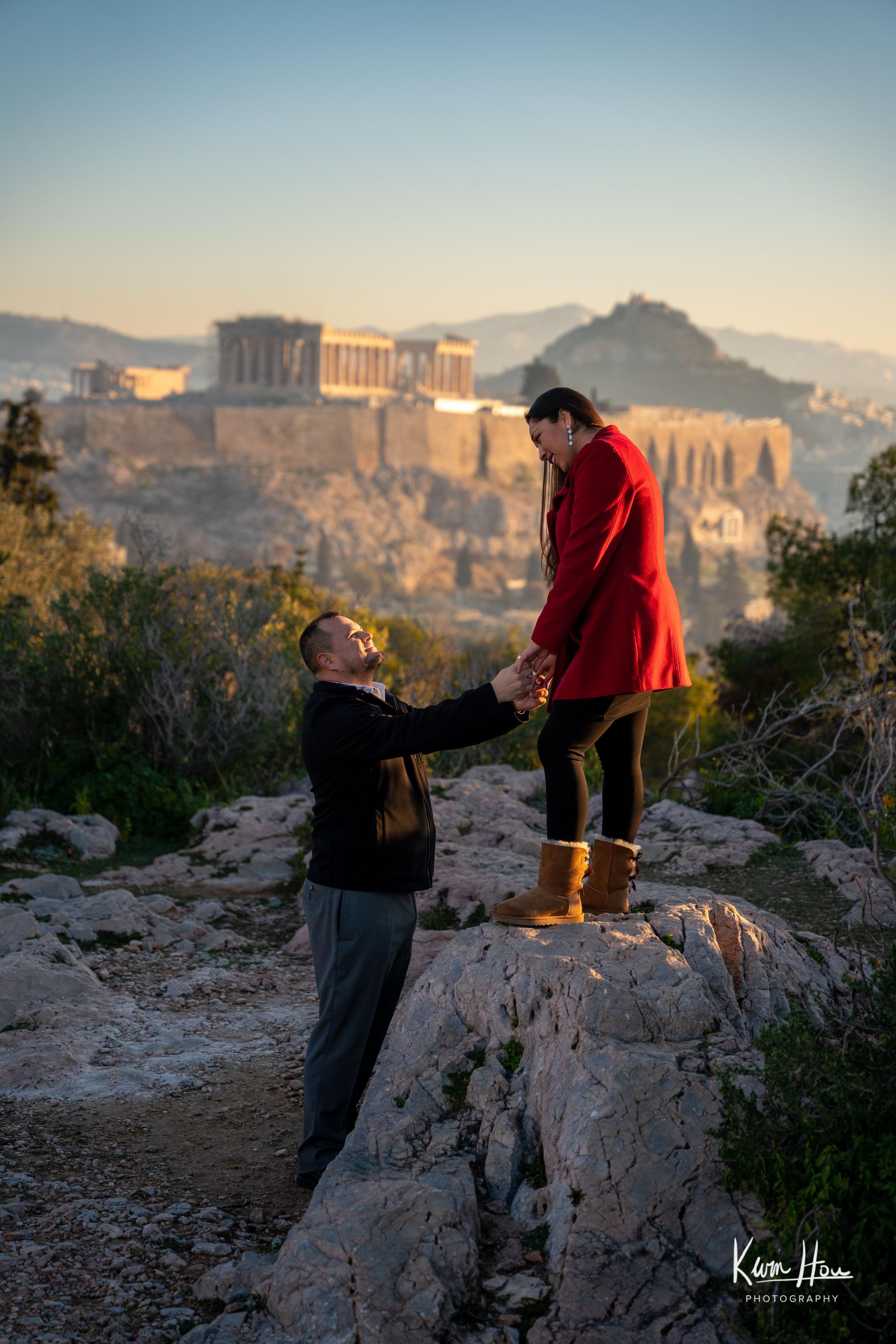 Greece Acropolis Couples Portrait