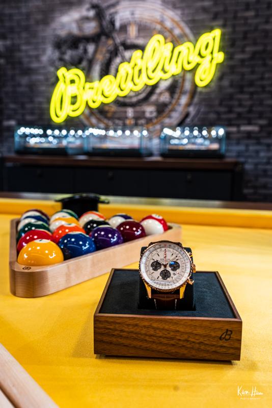 Breitling Watch on Pool Table