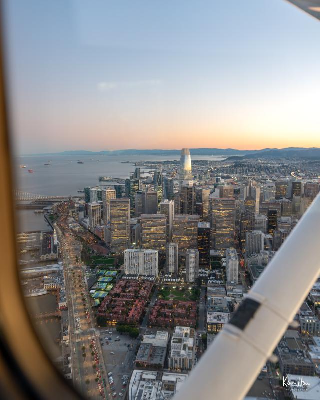 Downtown San Francisco from Plane (8x10)