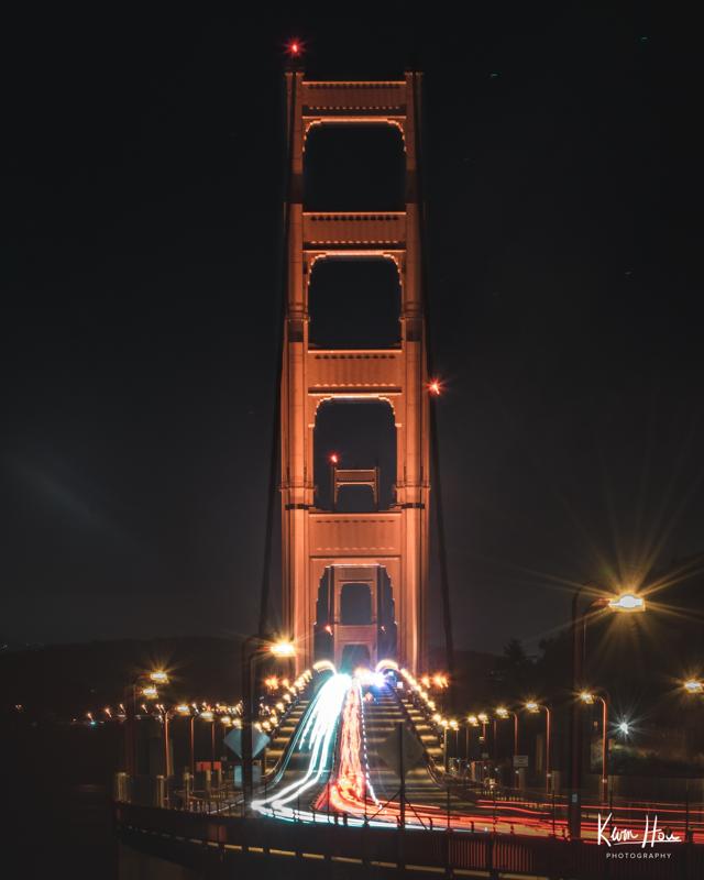 Golden Gate Bridge Looking Down From Marin Lookout