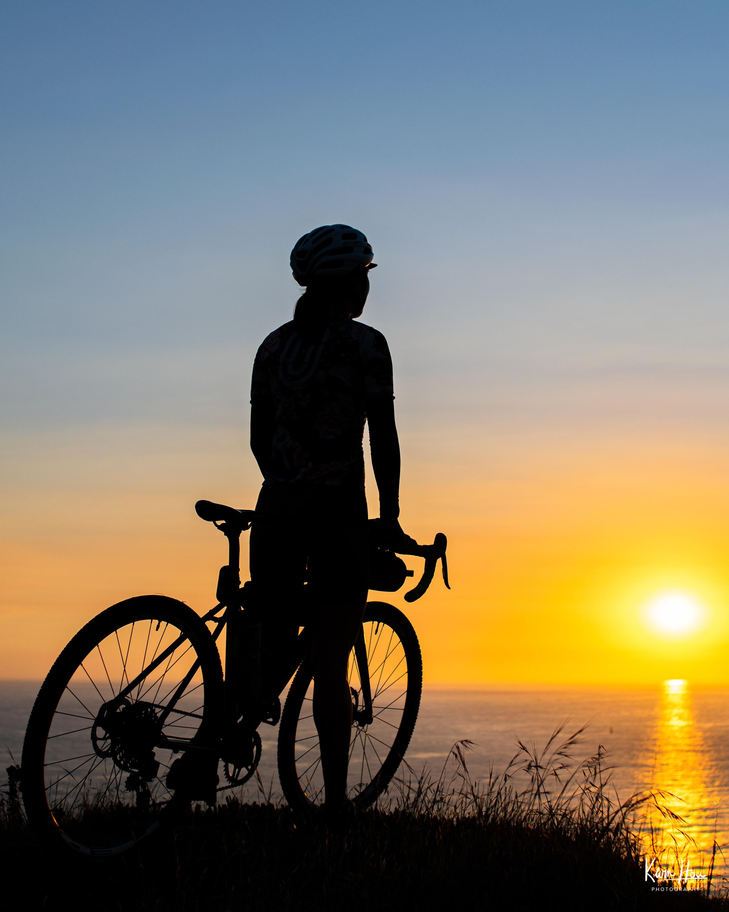 Rodeo Beach Gravel Hill Sunset Silhouette