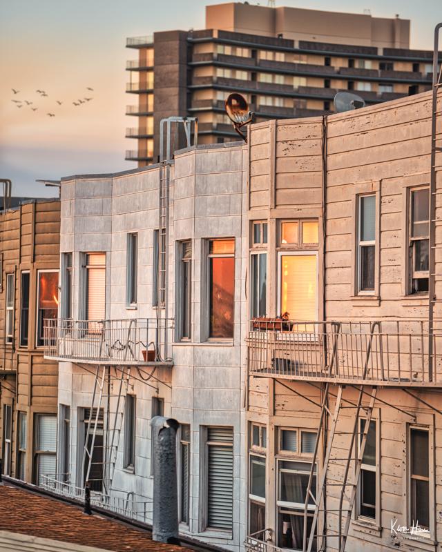 San Francisco Bay Windows at Sunset